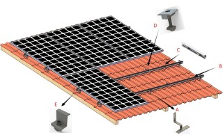Tile Roof Solar Mounting System